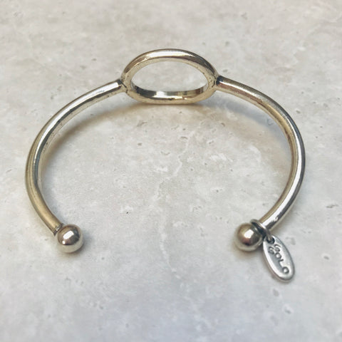 Silver moon bracelet
