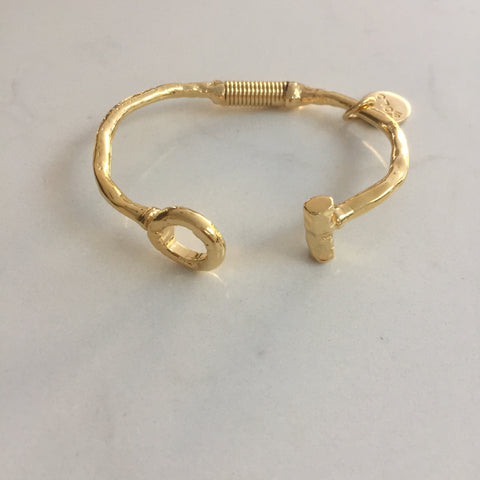 Silver/gold  T bracelet