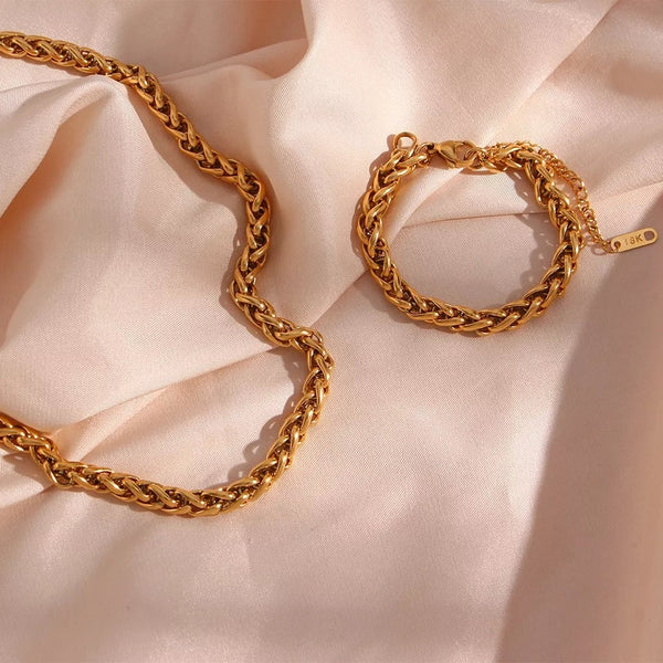 Wheat chain necklace