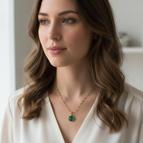 Semi-precious stone necklace