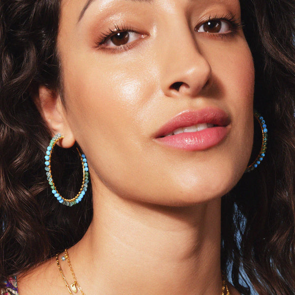 Riva large hoop earrings