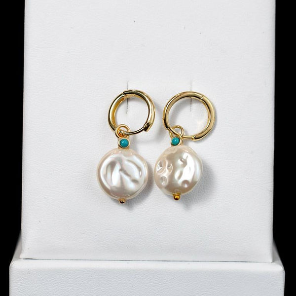 Mother of pearl drop earrings