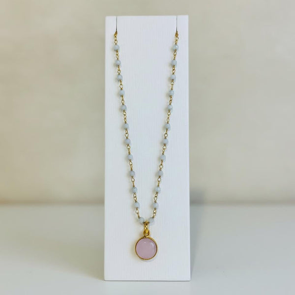 Semi-precious stone necklace
