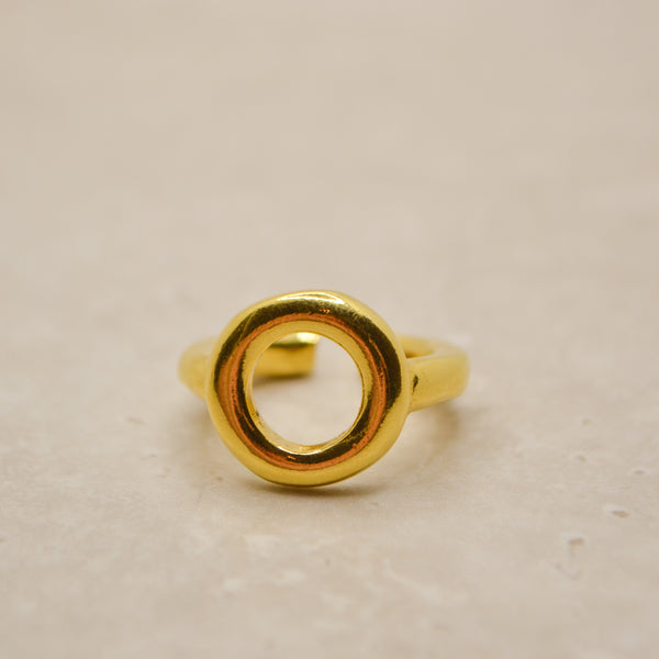 Silver/Gold moon rings