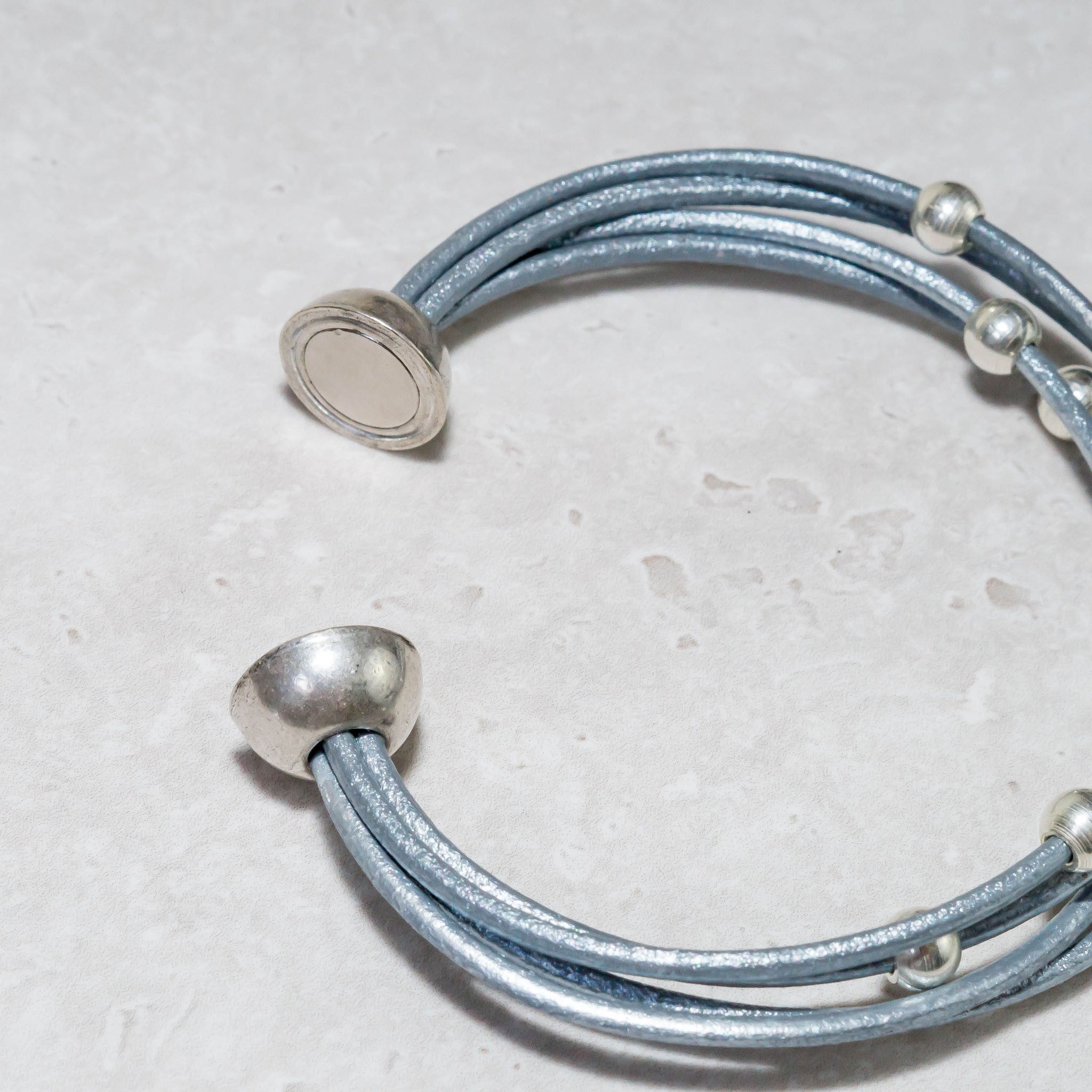 Silver bracelets with magnetic clasps sale