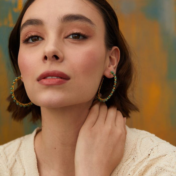 Riva large hoop earrings