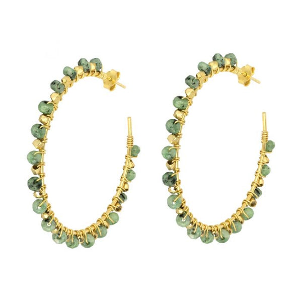 Riva large hoop earrings