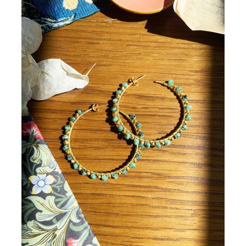 Riva large hoop earrings