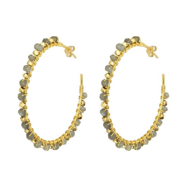 Riva large hoop earrings