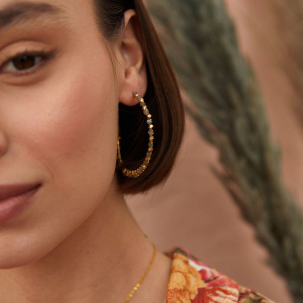 Riva large hoop earrings