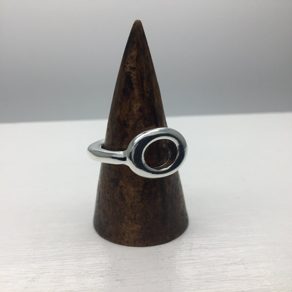 Silver/Gold moon rings