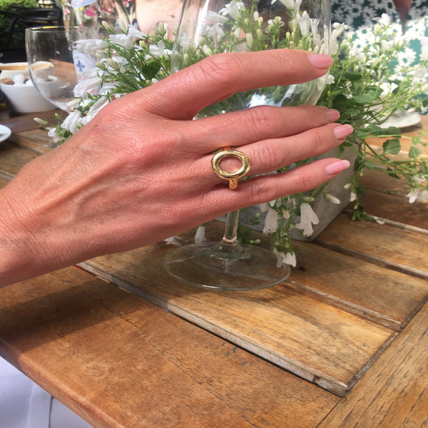 Silver/Gold moon rings