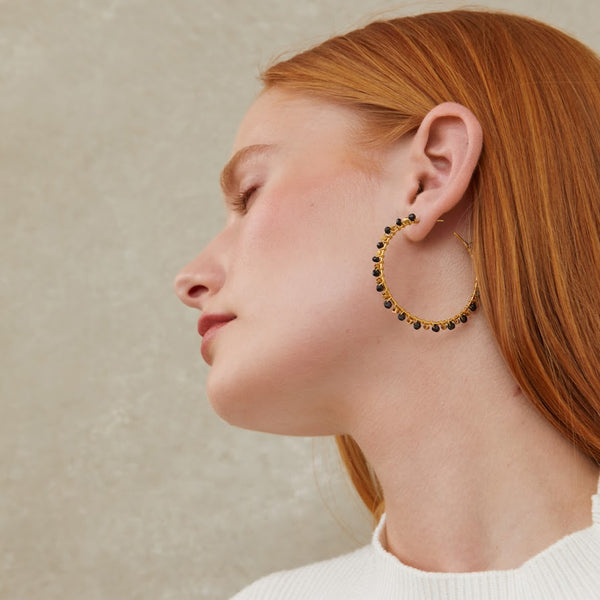 Riva large hoop earrings