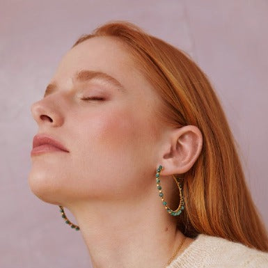 Riva large hoop earrings