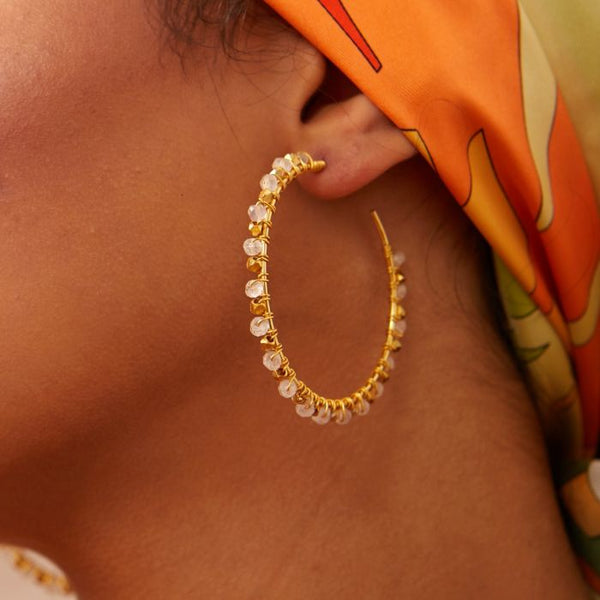 Riva large hoop earrings